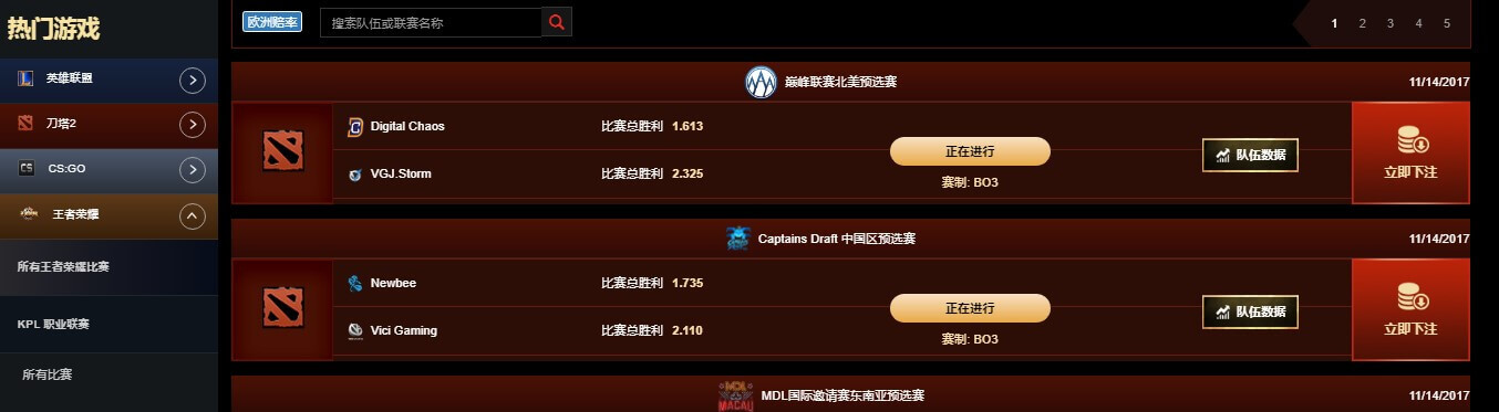 OneEsports一竞技电竞下注方式